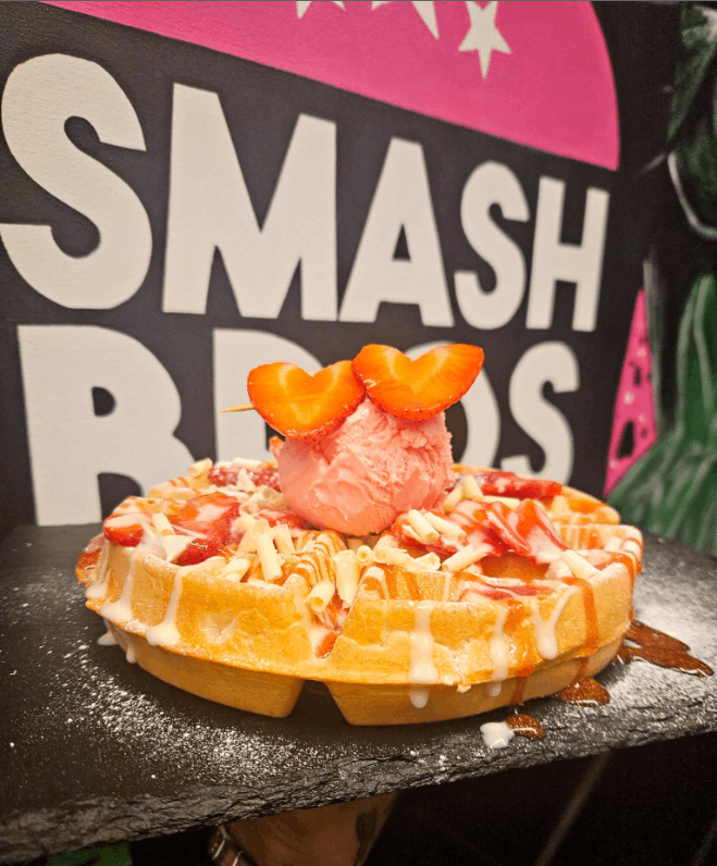 Smash Bros Glasgow waffle